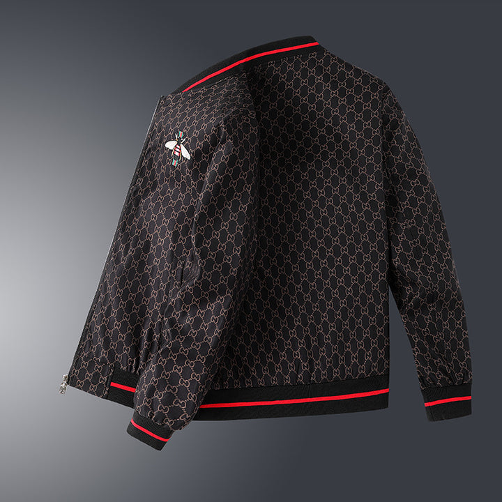 Men's Stylish Transitional Jacket with Graphic Pattern Mune Fashion