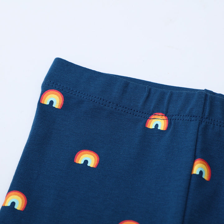 Girls leggings with colorful rainbow motif Mune Fashion