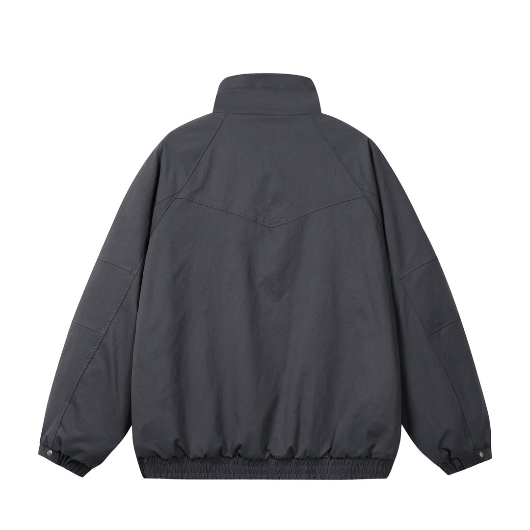Unisex Short Cut Boxy Puffer Jacket with High Collar and Teddy Lining Mune Fashion