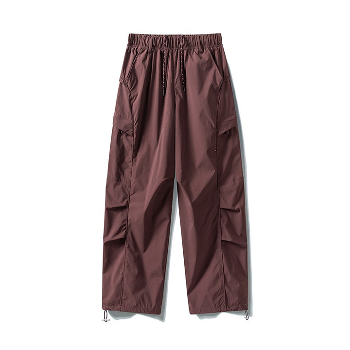 Men's Tech Cargo Pants made of wind and water-repellent nylon with elastic waistband & multifunctional pockets Mune Fashion