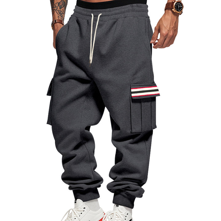 Men's Cargo Jogging Pants with Multiple Pockets and Drawstring Mune Fashion