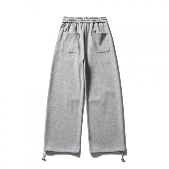 Unisex Wide Sweatpants with drawstring waistband, cord drawstring, and adjustable leg straps Mune Fashion