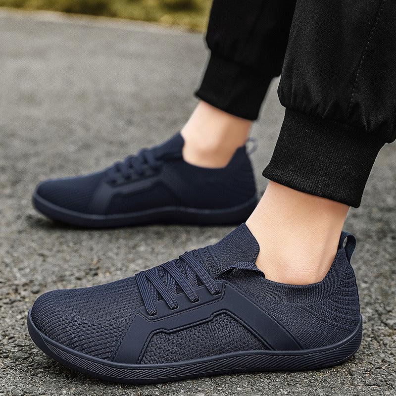 Men's urban knitted casual sneakers with elastic slip-on shaft, thermoplastic side reinforcement, and shock-absorbing lightweight sole Mune Fashion