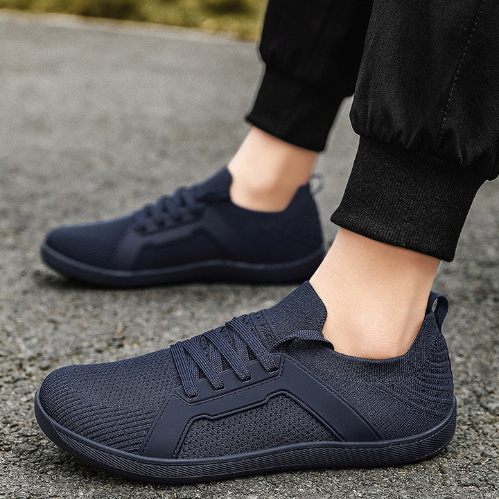 Men's urban knitted casual sneakers with elastic slip-on shaft, thermoplastic side reinforcement, and shock-absorbing lightweight sole Mune Fashion