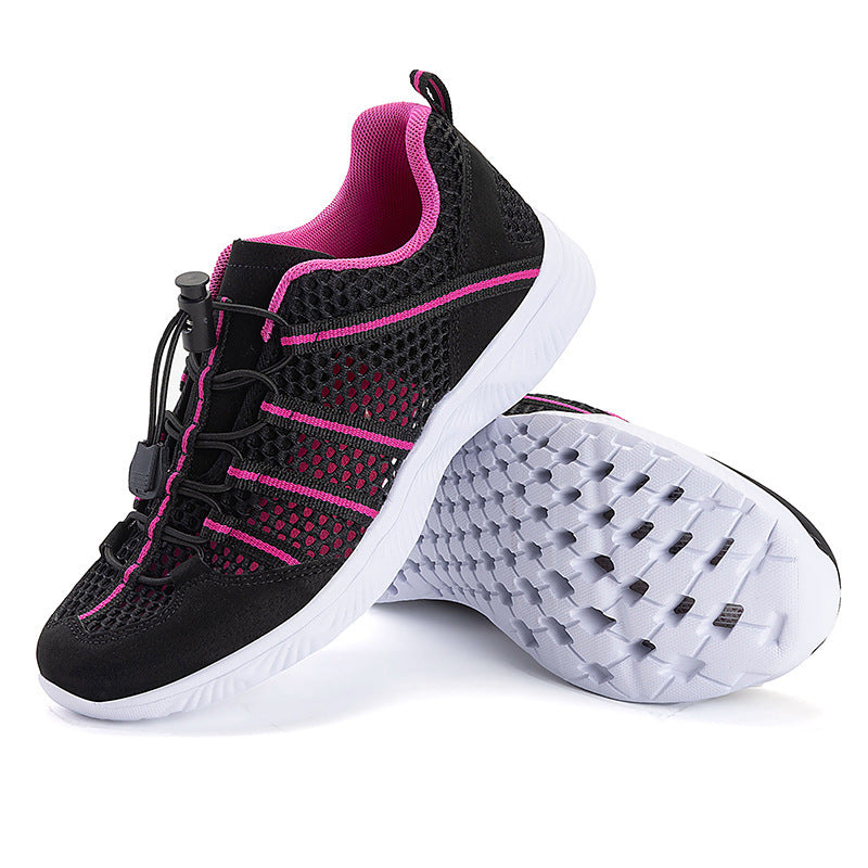Women’s breathable mesh sneakers with drawstring closure, ultra-light EVA flex sole and padded heel collar Mune Fashion