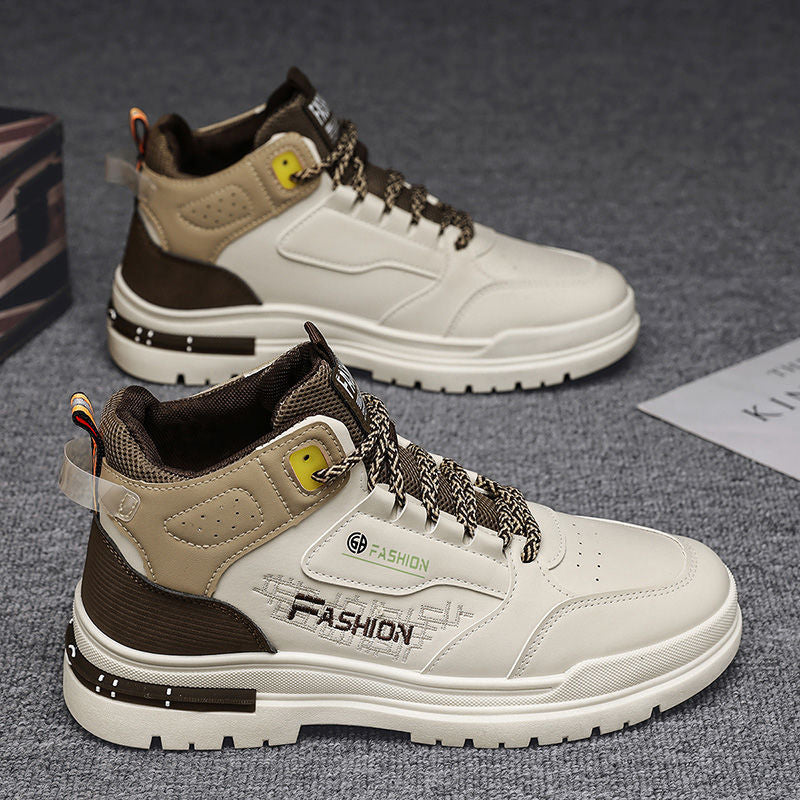 Women's fashionable high-top sneakers with stylish design and non-slip sole Mune Fashion
