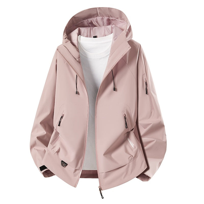 Men's Minimalist Softshell Anorak with Adjustable Hood & Welded Zip Pockets Mune Fashion
