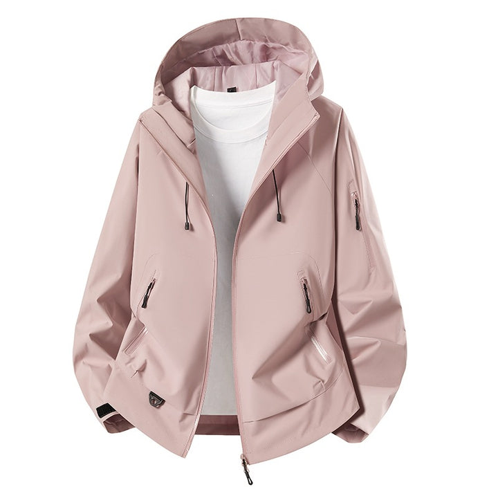 Men's Minimalist Softshell Anorak with Adjustable Hood & Welded Zip Pockets Mune Fashion