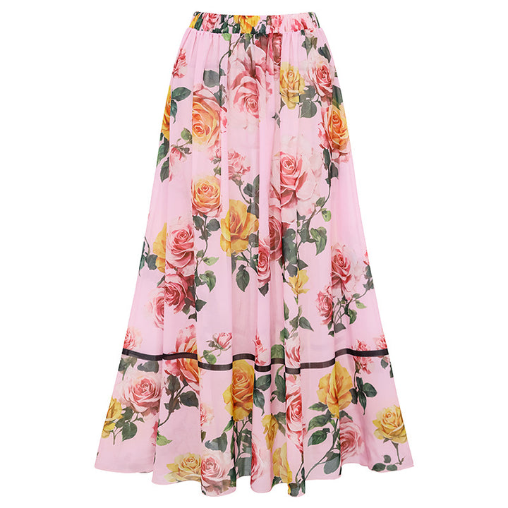 Women's One-Sided Swimsuit with Floral Draping Design Mune Fashion