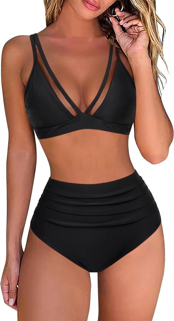 Women's sporty bikini set with breathable mesh cut-out Mune Fashion