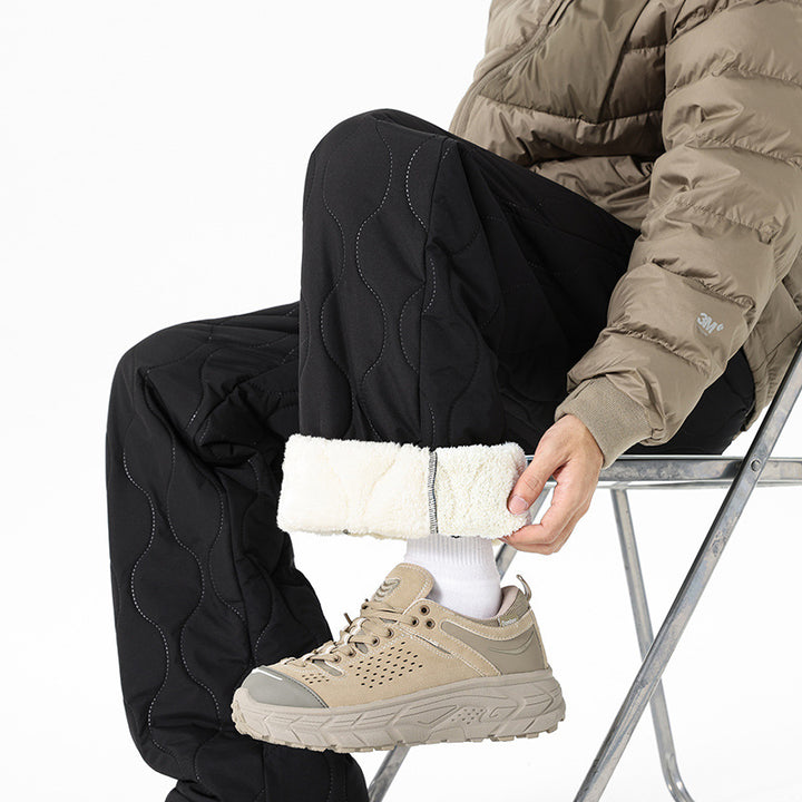 Men's Padded Leisure Pants with Fleece Lining