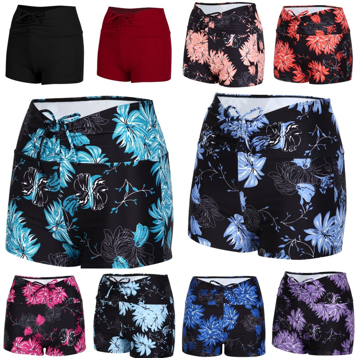 Women's swim shorts with high waistband and adjustable drawstring Mune Fashion