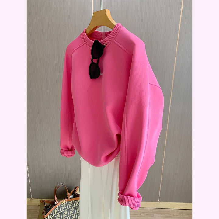 Women's oversized sweatshirt with ribbed cuffs and soft interior Mune Fashion