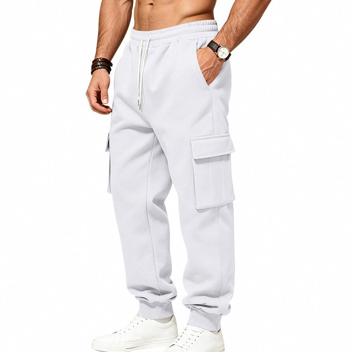 Men's loose-fitting cargo joggers with elastic waistband and large flap pockets Mune Fashion