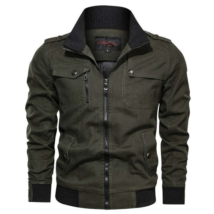 Men's Fashion Utility Jacket with Multiple Chest Pockets Mune Fashion