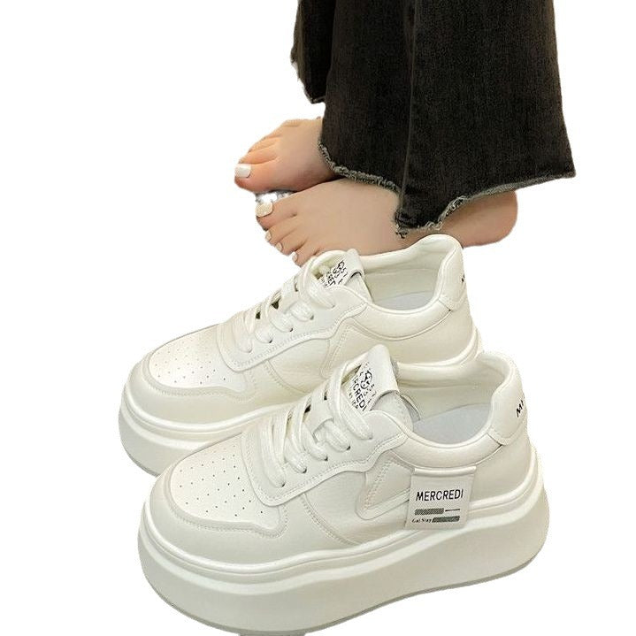 Ladies sneakers with high platform and breathable upper material Mune Fashion