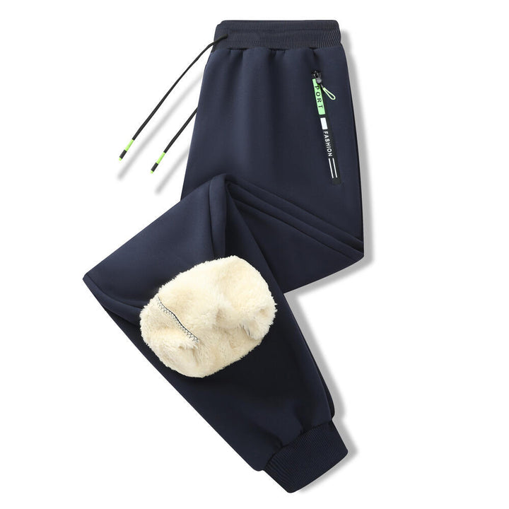 Men's sporty jogging pants with fleece lining Mune Fashion