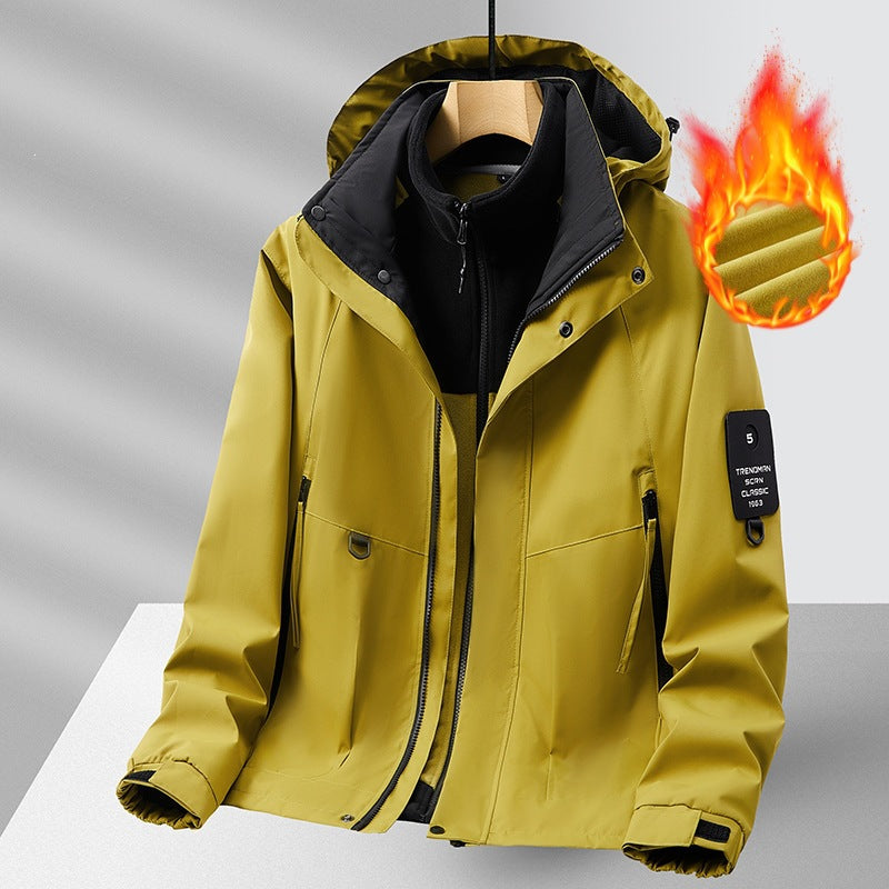 Men's fleece jacket with high collar Mune Fashion