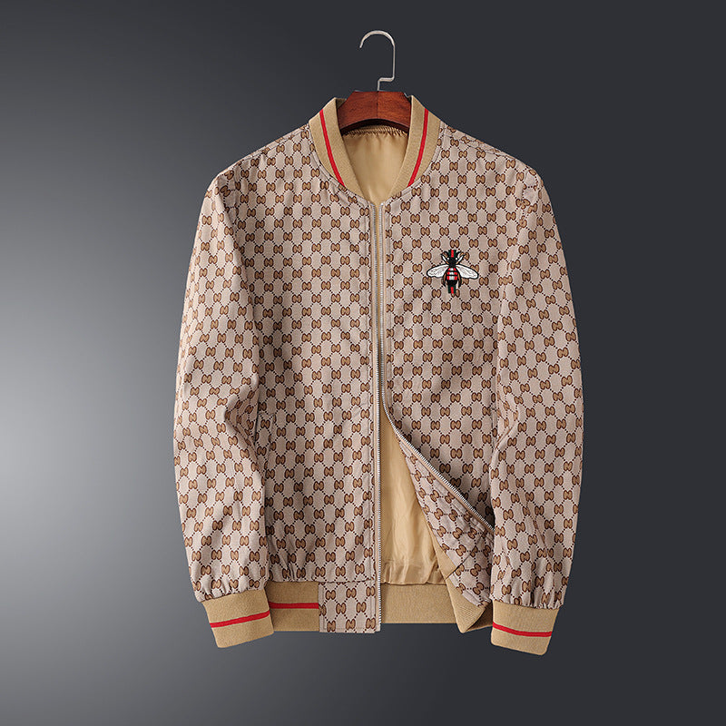 Men's Stylish Transitional Jacket with Graphic Pattern Mune Fashion