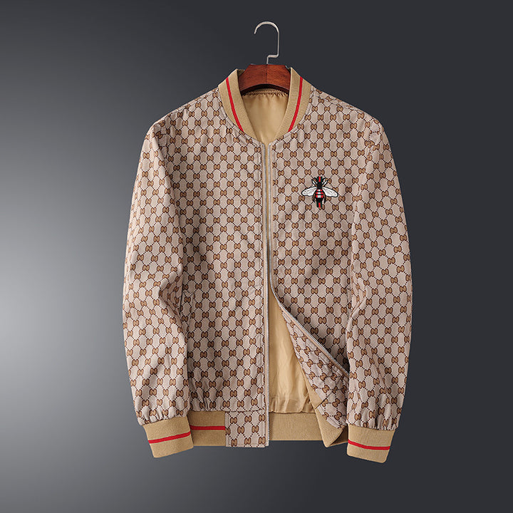 Men's Stylish Transitional Jacket with Graphic Pattern Mune Fashion