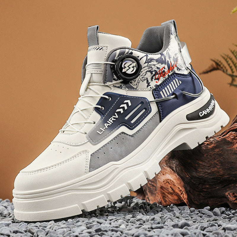Men's High-Top Sneakers with innovative lacing system and shock-absorbing sole Mune Fashion