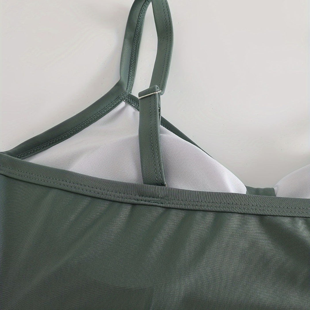 Women's Sporty Bikini Set with Innovative Ruffle Design Mune Fashion