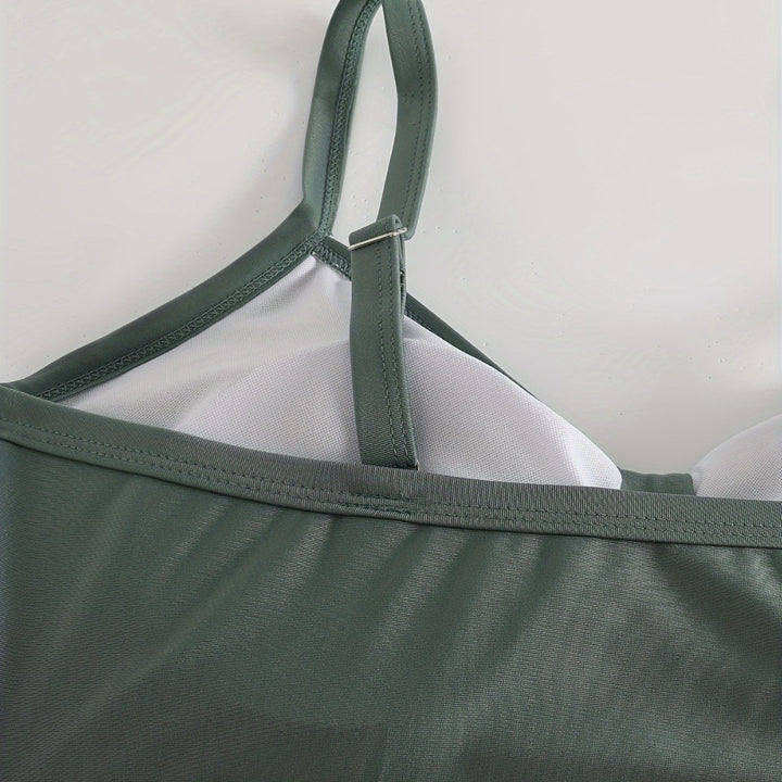 Women's Sporty Bikini Set with Innovative Ruffle Design Mune Fashion