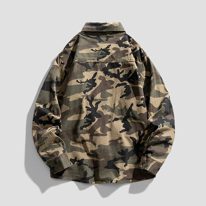 Men's Stylish Camouflage Overshirt Jacket Mune Fashion