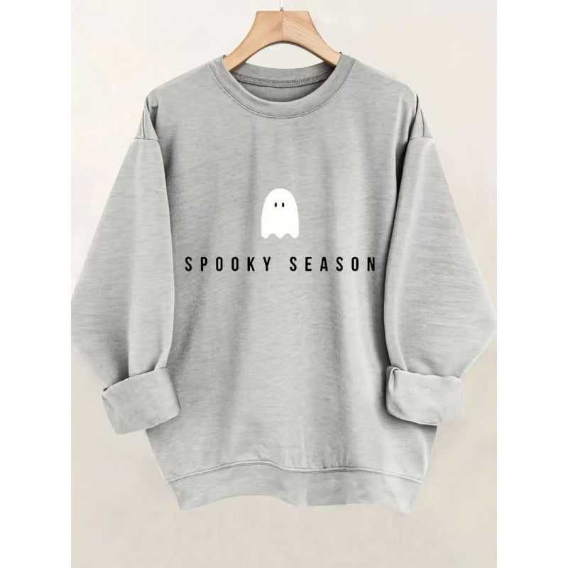 Unisex cool Halloween sweatshirt with ghost print and oversized cut Mune Fashion