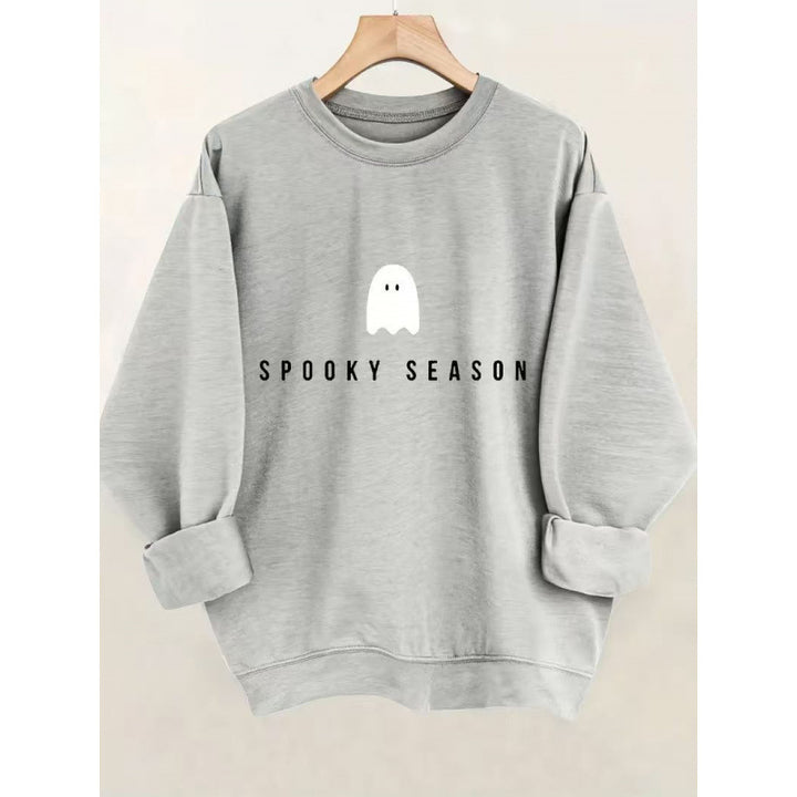 Unisex cool Halloween sweatshirt with ghost print and oversized cut Mune Fashion