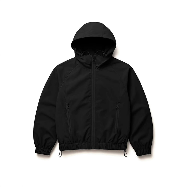 Men's sporty outdoor jacket with hood