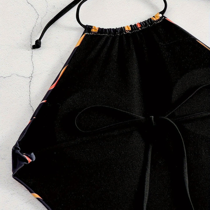 Women's swimsuit with fiery patterns Mune Fashion