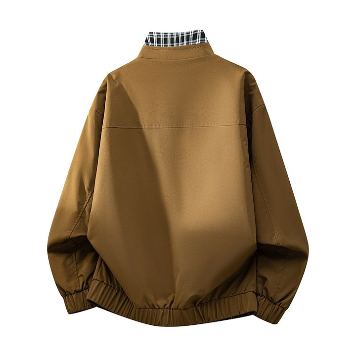 Men's Comfortable Transitional Jacket with Checked Lining Mune Fashion