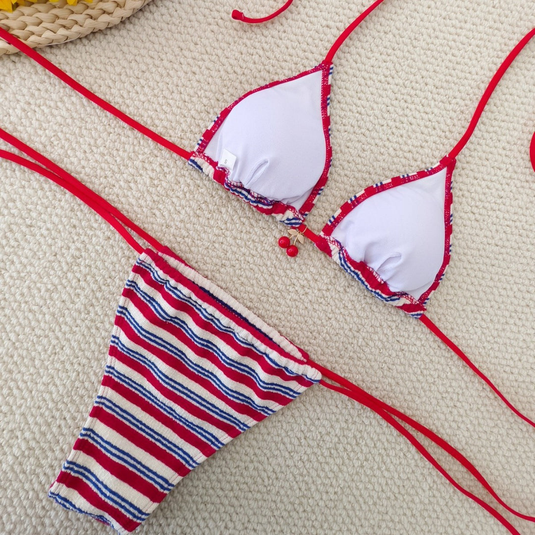 Women's Triangle Bikini with Cute Ruffle Details Mune Fashion