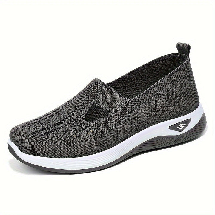 Women Breathable Slip-On Sneakers with Elastic Design Mune Fashion