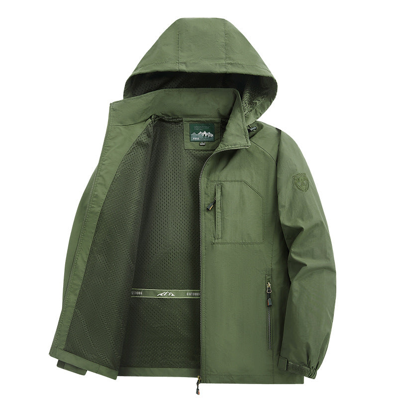 Men's lightweight and breathable outdoor jacket with hood Mune Fashion