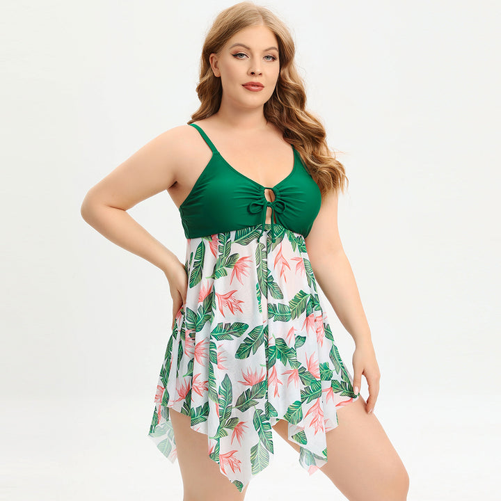 Women's Bathing Dress with Floral Skirt Mune Fashion