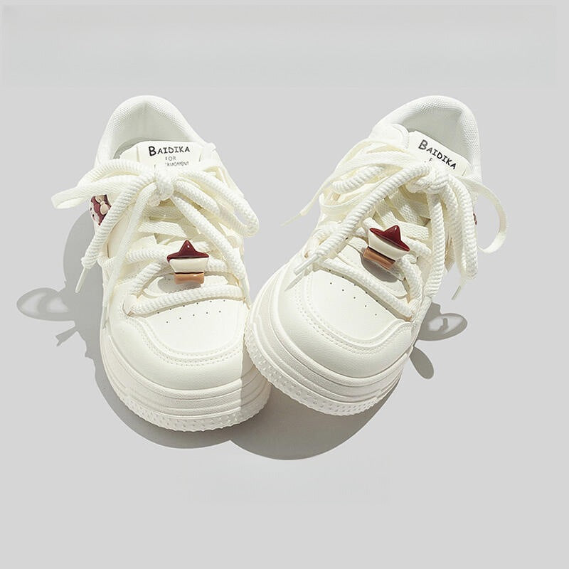 Women's Fashion Sneakers with Unique Lacing Details and Reinforced Sole Mune Fashion