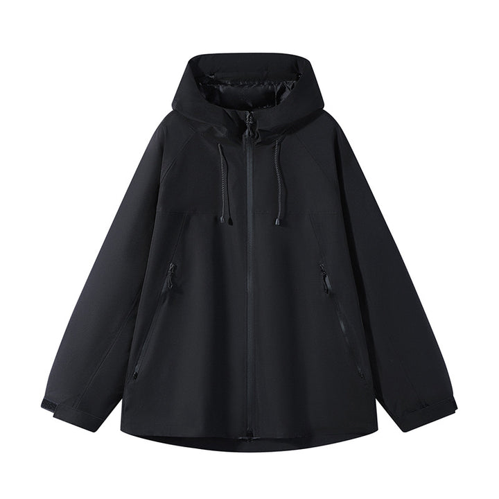 Men's Double Layer Colorblock Softshell Hooded Jacket in Urban Outdoor Cut Mune Fashion