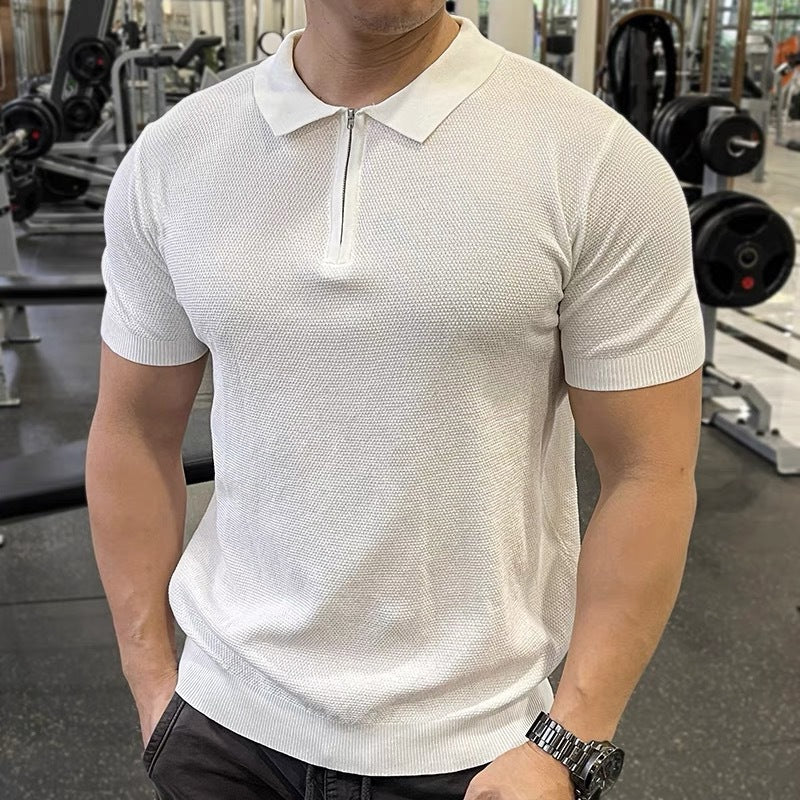 Men's Structured Short Sleeve Polo Shirt Mune Fashion