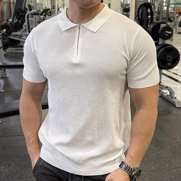 Men's Structured Short Sleeve Polo Shirt Mune Fashion