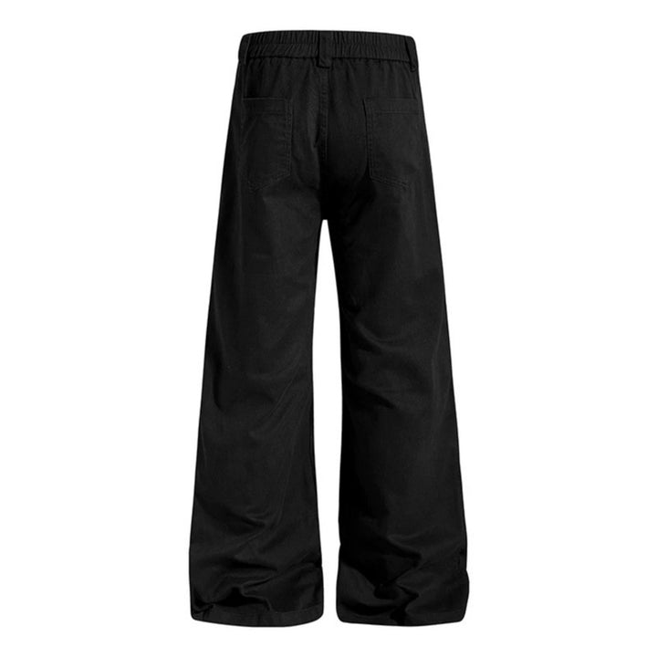 Women High-waisted Wide Culotte Pants with Grommet Detail Mune Fashion
