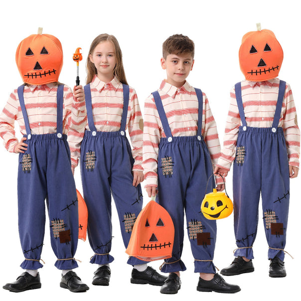 Children's Costume as Pumpkin Farmer Mune Fashion