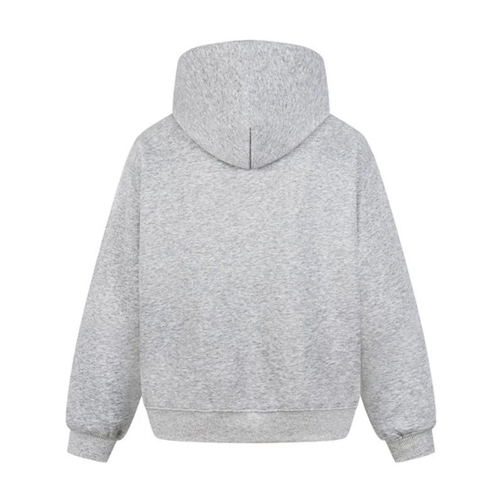 Women's Oversized Hoodie with Kangaroo Pocket and Leo-Star Print Mune Fashion