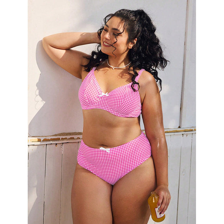 Women's High-Waisted Bikini with Padded Top Mune Fashion