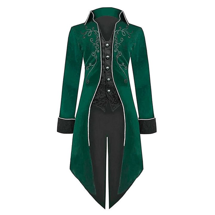 Women's Victorian Frack coat with tailored cut, decorative embroidery and asymmetrical train Mune Fashion