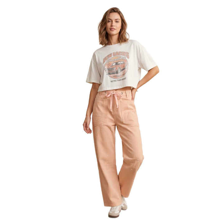 Women’s oversized knitted pullover with round neck and relaxed silhouette Mune Fashion