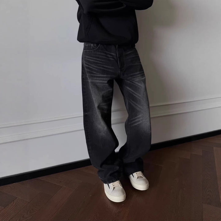 Men's Casual and Loose Denim Jeans Mune Fashion