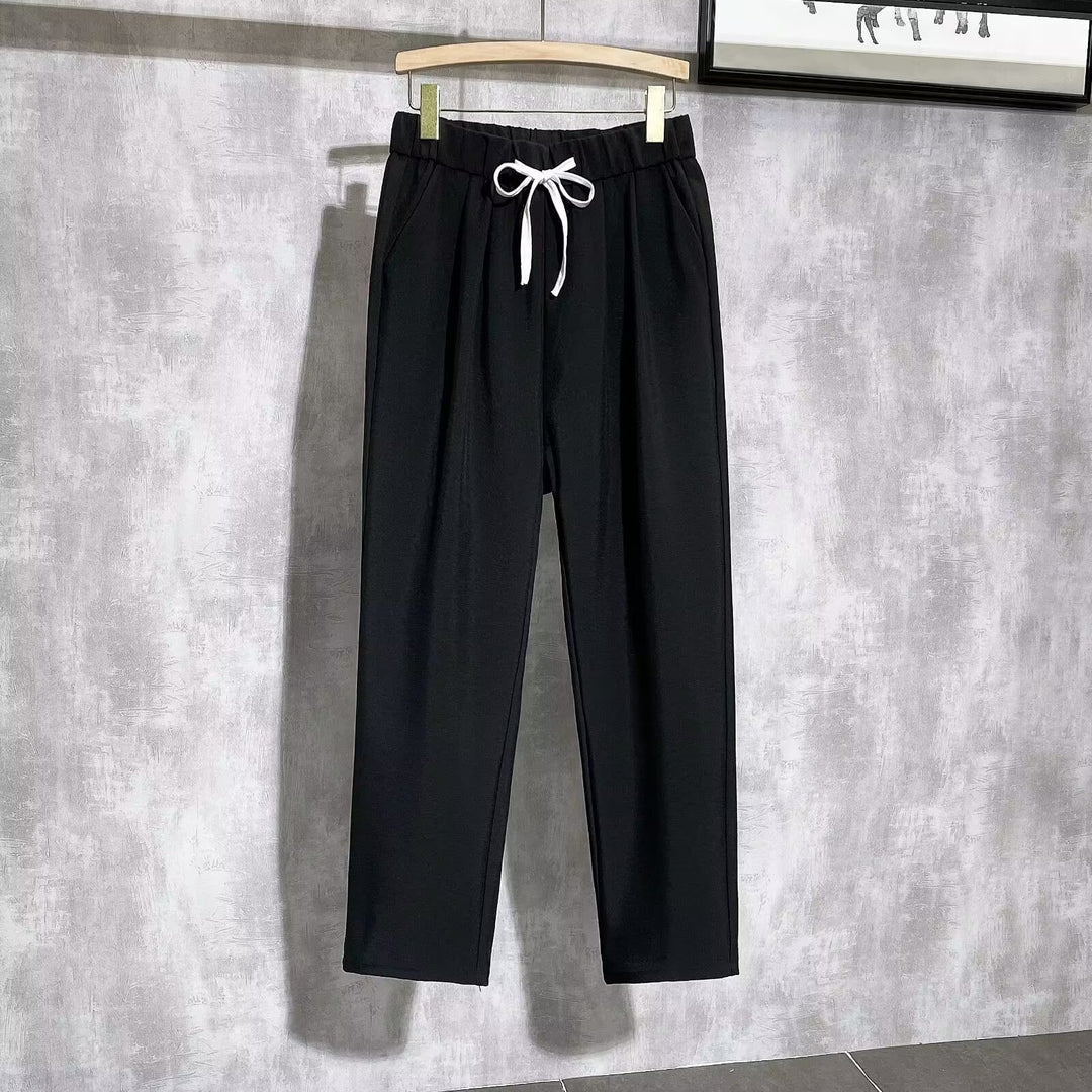Women Comfortable Jogging Pants with Adjustable Waist Mune Fashion