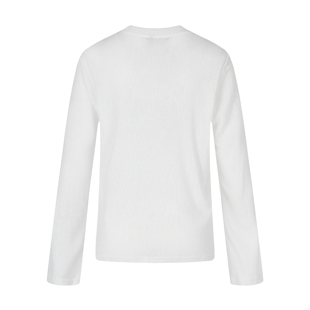 Unisex Long Sleeve Sweatshirt with Vintage Print and Crew Neck Mune Fashion